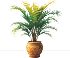 palm tree in a pot PNG