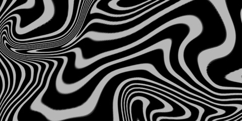 Marble texture, abstract border frame, futuristic design background. aesthetic zebra skin. Optical illusion line pattern. Liquid black and white line abstract background. Monochrome line wave .