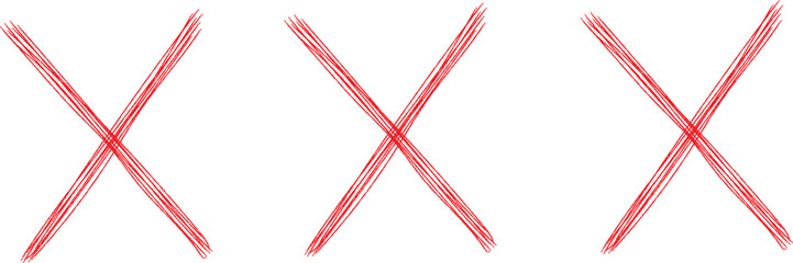 Adobe IlluRed cross sign set. Red cross marker