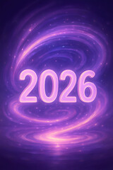 Lilac Vortex 2026 Digital Light Spiral