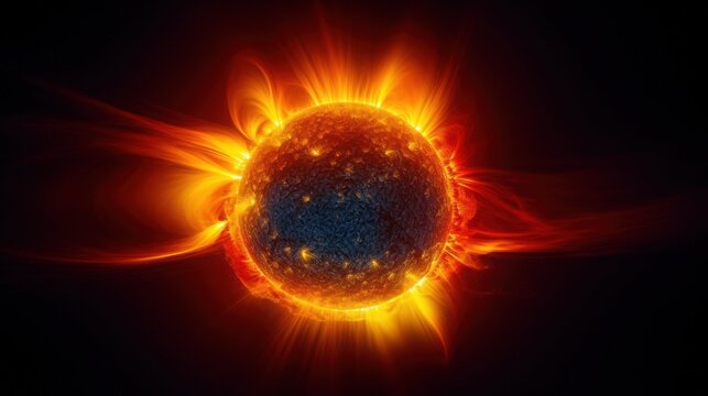 Ultra-Detailed Close-Up Visualization of the Sun With Solar Flares