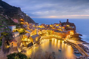 Vernazza, La Spezia, Liguria, Italy in the Cinque Terre region