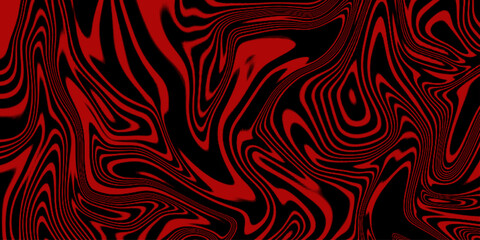 Abstract red marble pattern as illustration background and wallpaper. Liquid marbling paint texture background. Fluid painting abstract texture, Intensive color mix wallpaper.

