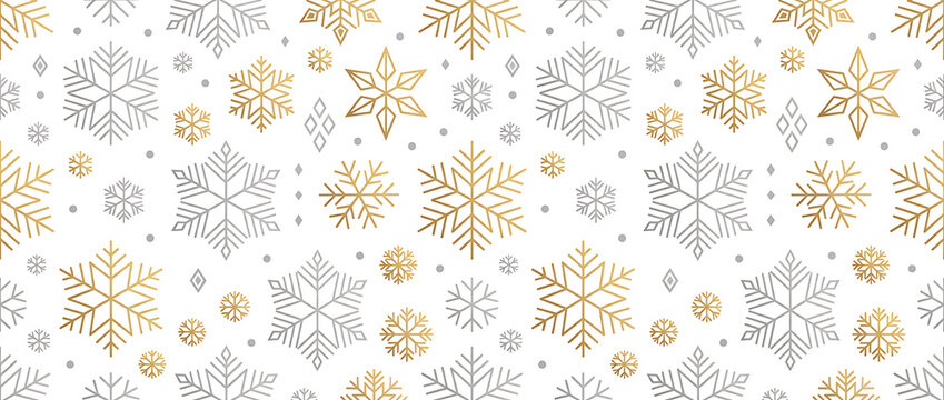 christmas card with snowflake border