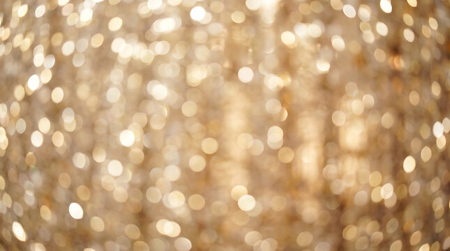 Abstract cream background with blurry festival lights and outdoor celebration bokeh - Powered by Adobe