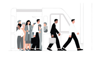 Obraz premium Dynamic composition featuring three silhouetted business professionals in a modern abstract setting suitable for corporate or team focused concepts