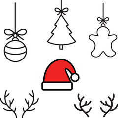 christmas icon set