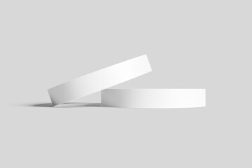 Blank Ticket Wristband Mockup - 3D Illustration