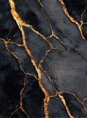 Dark stone texture with golden veins running through it