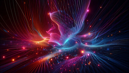 Fototapeta premium Vibrant Swirling Vapor Wallpaper