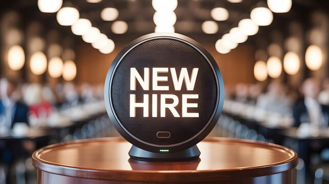 Announcing a new hire for your company at the office meeting, celebrate with this modern device that is sure to grab attention and spread the news