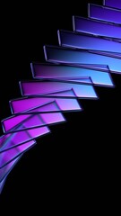 Abstract background design, futuristic glass structure, vertical orientation, 3d render