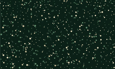 Abstract Light Dot Texture on Dark Green Background. Seamless Particle Pattern for Holiday Wrapping Paper, Starry Night Wallpaper, Scientific Visualizations, or Digital Design Projects