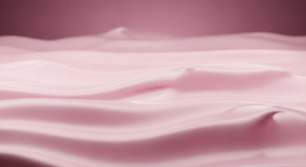 Luxurious pink cream texture provides a calming aesthetic for beauty or skincare advertising campaigns and adds a touch of elegant sophistication