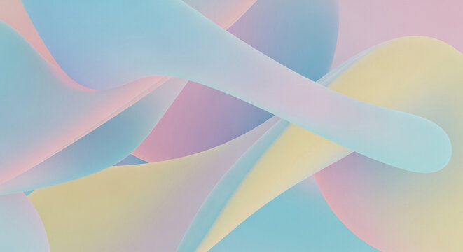 Dreamy pastel waves flowing gently create a calming and modern backdrop, perfect for wellness brands and serene website designs, inspiring peace and tranquility