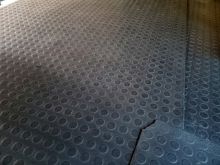 Textured Rubber Mat with Circular Patterns