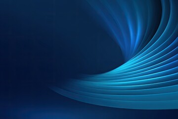 Abstract swirl of gradient blue lines creates a dynamic, artistic, and modern composition