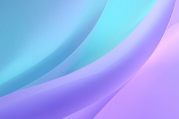 Obraz premium Abstract Flowing Curves in Blue Teal and Purple Gradient