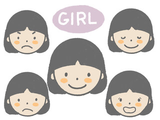 set of cartoon faces