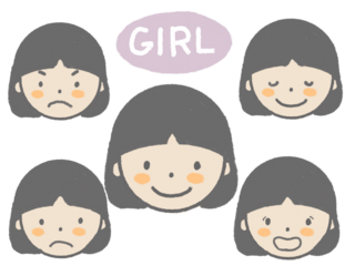 set of cartoon faces