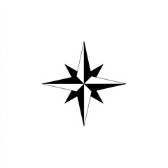 Obraz premium Geometric star illustration with alternating light and dark sharp points
