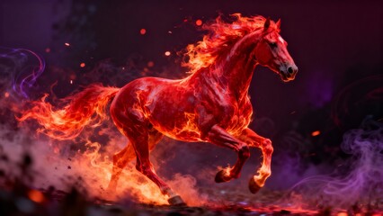 어둠속을질주하는붉은불꽃말