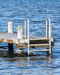 Fototapeta premium small jetty on the lake