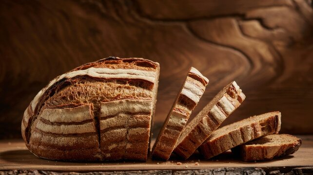 Rustic bread composition with knife, crumbs, and textured surface — ideal for editorial photography, slow food visuals, and homemade product identity.