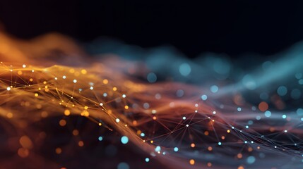 Startup hub interface minimal abstract glowing nodes smooth gradients 3D render