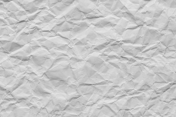 Close-up macro of crumpled white paper texture,Macro Shot Showcases The Texture Of Crumpled White Paper Highlighting Light