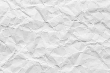 Close-up macro of crumpled white paper texture,Macro Shot Showcases The Texture Of Crumpled White Paper Highlighting Light