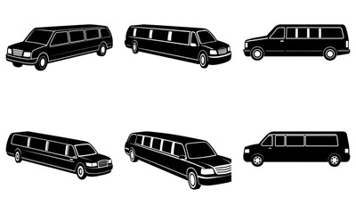 Luxurious limousine collection for upscale transportation, ideal for events, weddings, or corporate travel, showcasing elegance and style in every ride