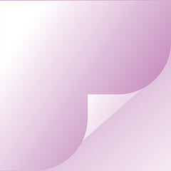 Soft Gradient Page Curl Illustration