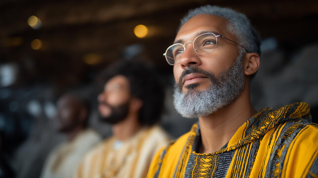 A multicultural group of scientists decoding ancient climate data inside an ice cave research station, each sharing cultural perspectives on environmental memory — global heritage, scientific