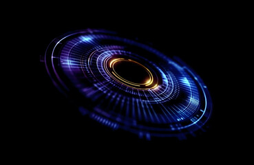 futuristic sci-fi circle overlay background for design. A sleek, futuristic circle overlay for modern design, web interfaces, presentations, and innovative digital projects.

