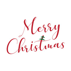 Christmas typography vector design with white background