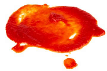 Ketchup splash isolated on white background