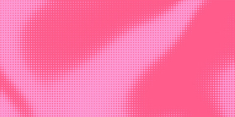 Fototapeta premium Bright pink magenta pop art background with halftone in retro comic style, vector illustration HD eps10