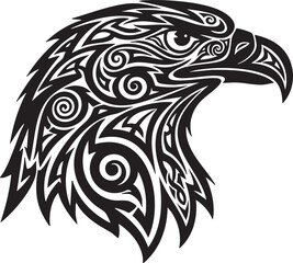 Intricate Tribal Eagle Head Design A Symbol of Strength, Freedom, and Vision in Art
