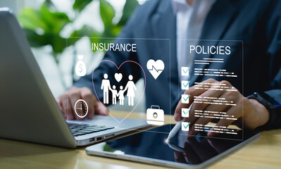 Health insurance concept showcasing protection, security, and reliable coverage as part of long-term personal planning and financial well being.