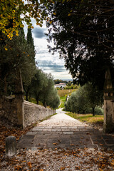 Autumn at the Church of Saints Peter and Paul in Treviso, Italy