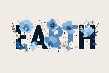 Blue floral pattern decorating Earth symbol, minimalist black and gray vector art on white. Suited for eco-conscious branding, digital platforms, and print media.