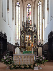 Ceske Budejovice Saint Nicholas Cathedral interior