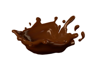 溶けたチョコレートの3Dイラスト