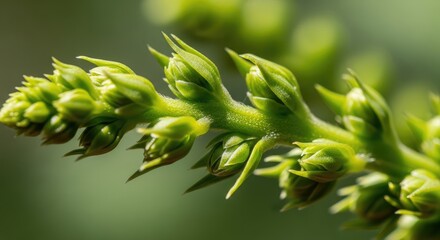 close up of a green fern