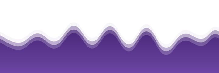 A purple line with white waves on it
