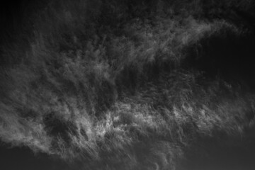Obraz premium Dramatic abstract black and white clouds 