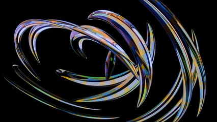 上昇する螺旋の輪