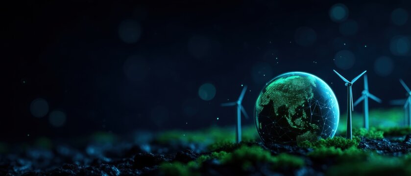 Digital Earth and Wind Turbines: Powering a Sustainable Green Future