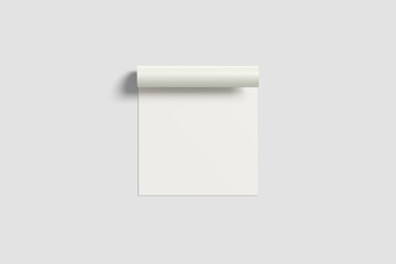 Blank Minimalist Rolled Edge Paper Mockup Template